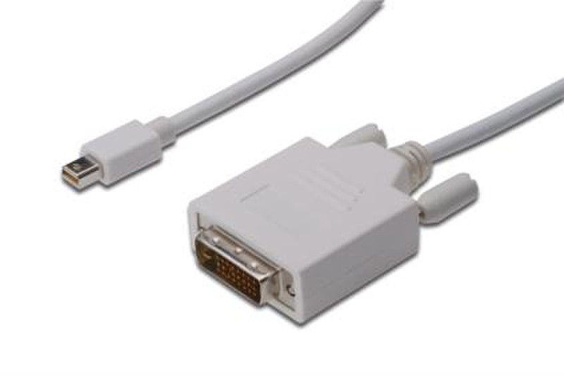 ASSMANN Electronic AK-340305-030-W 3m mini DisplayPort DVI-D White video cable adapter