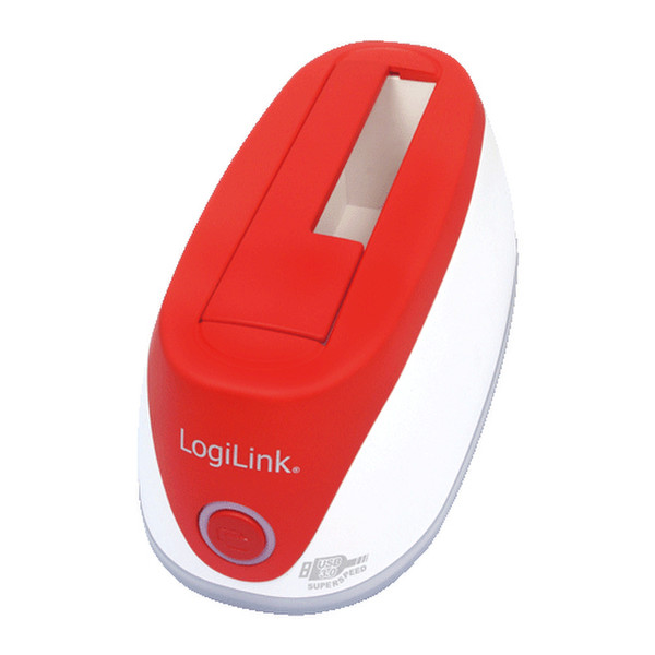 LogiLink QP0018 USB 3.0 (3.1 Gen 1) Type-A Красный, Белый док-станция для ноутбука