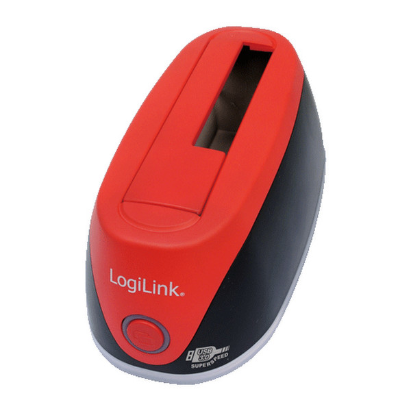 LogiLink QP0020 USB 3.0 (3.1 Gen 1) Type-A Черный, Красный док-станция для ноутбука