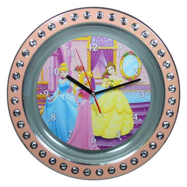 Technoline QWU Princess Strass Quartz wall clock Circle Pink