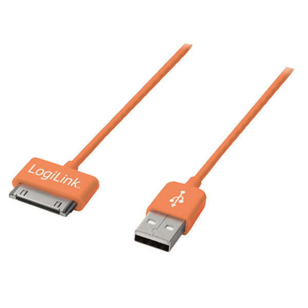LogiLink UA0167 1m USB A Apple 30-p Orange USB cable