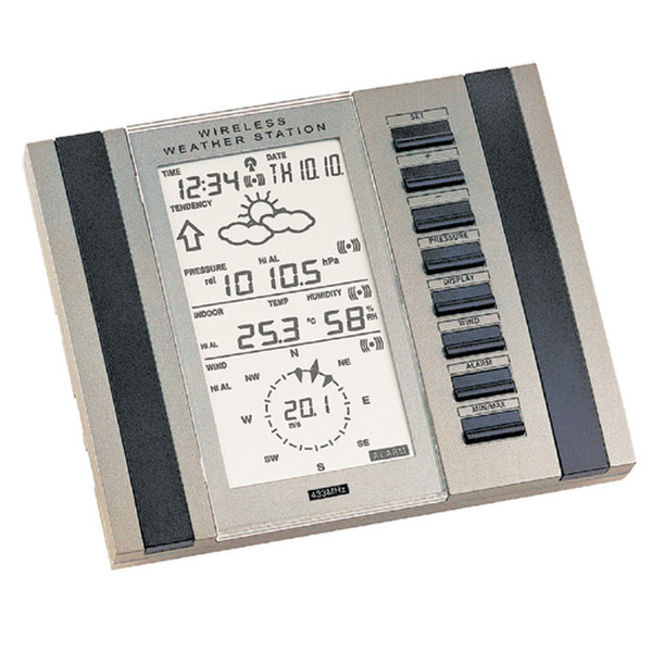 Technoline WS 2350 Aluminium,Black weather station