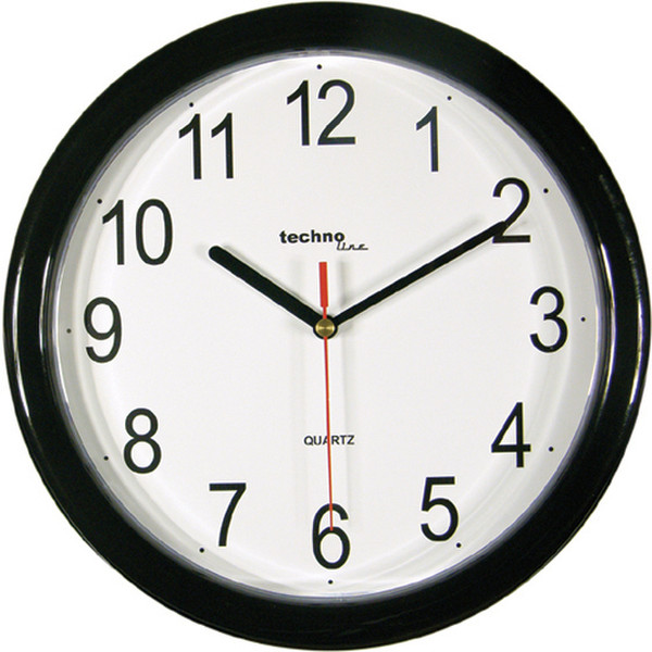 Technoline WT 600 Quartz wall clock Круг Черный настенные часы