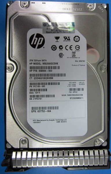 Hewlett Packard Enterprise 2TB hot-plug SATA HDD