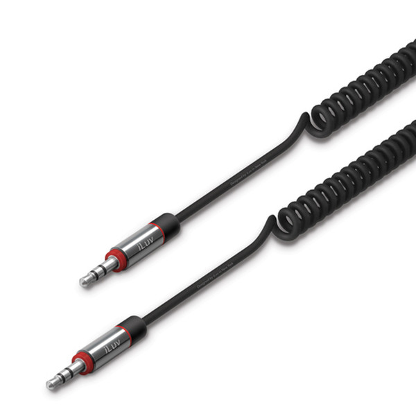 iLuv iCB117 1.8m 3.5mm 3.5mm Black audio cable