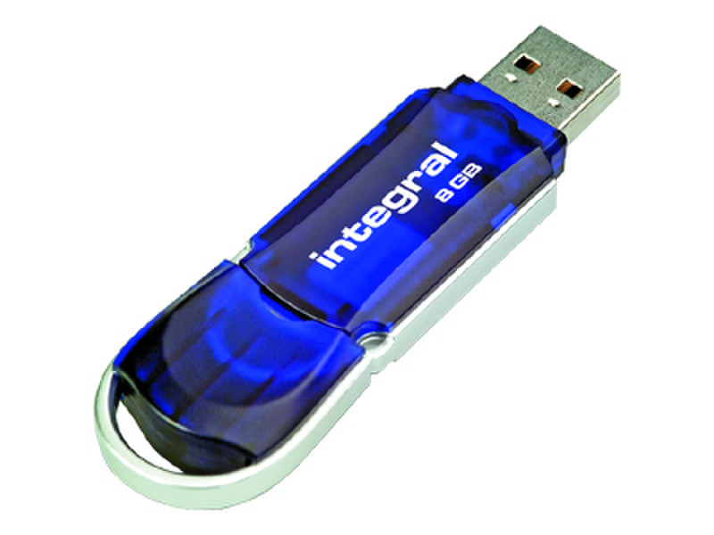 Integral Courier 8GB USB 3.0 (3.1 Gen 1) Typ A Blau, Silber USB-Stick