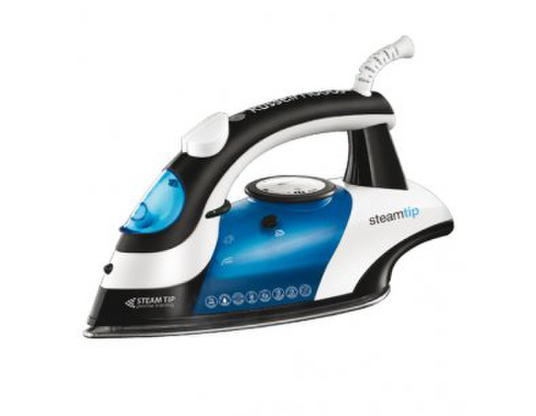 Russell Hobbs Steam Tip Dry & Steam iron Stainless Steel soleplate 2400W Black,Blue,White