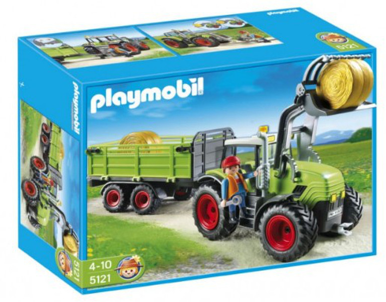 Playmobil Hay Baler with Trailer toy vehicle