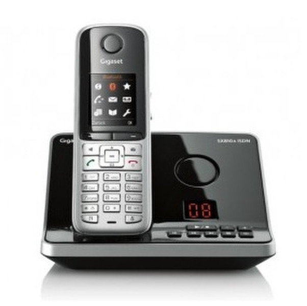 Gigaset SX810A ISDN DECT Идентификация абонента (Caller ID) Черный, Cеребряный