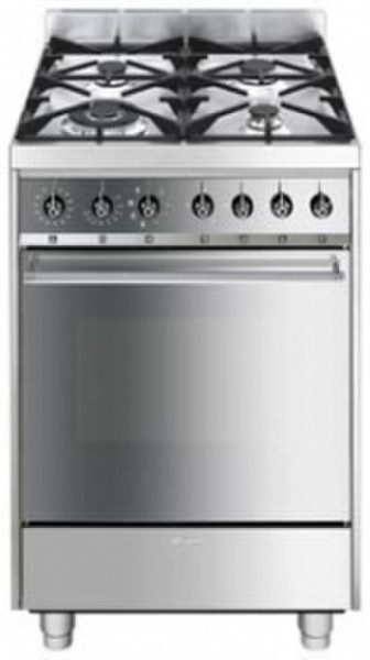 Smeg C6GMLI Freestanding Gas hob A Stainless steel cooker