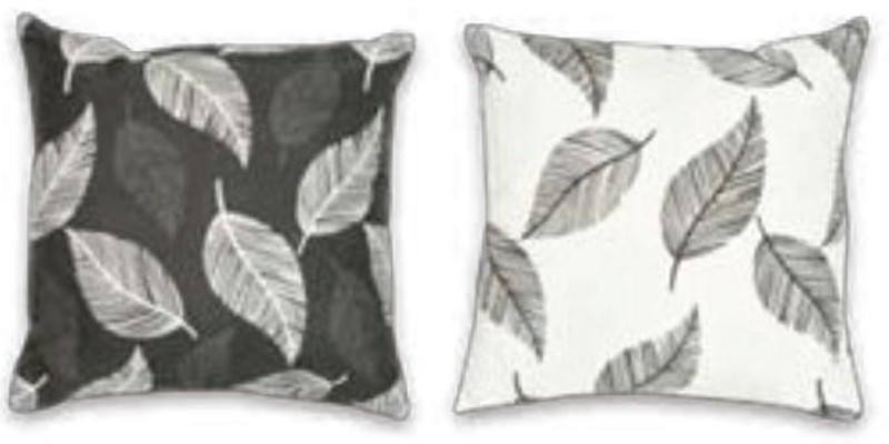 Hartman Leafs Anthracite,White bed pillow