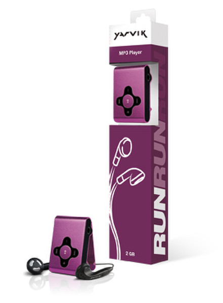 Yarvik Run MP3 Player 2 GB Purple
