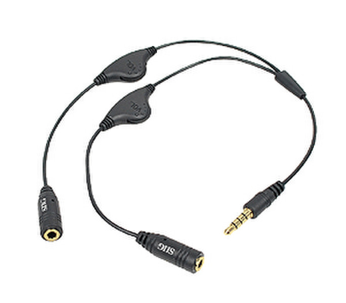 Siig AC-EP0312-S1 Cable splitter Черный кабельный разветвитель и сумматор