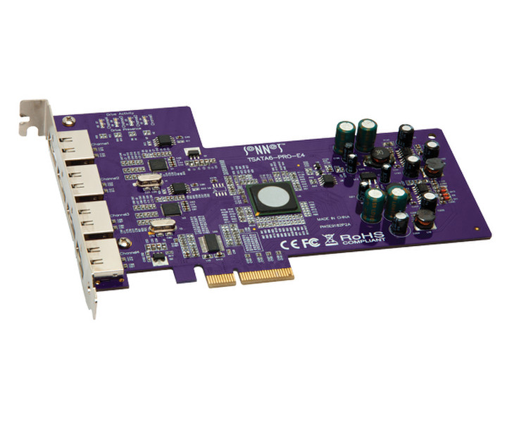 Sonnet Tempo SATA Pro 6Gb 4-Port Internal eSATA interface cards/adapter