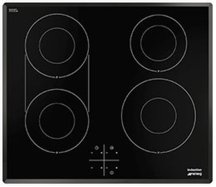 Smeg SI3642B built-in Electric induction Black hob