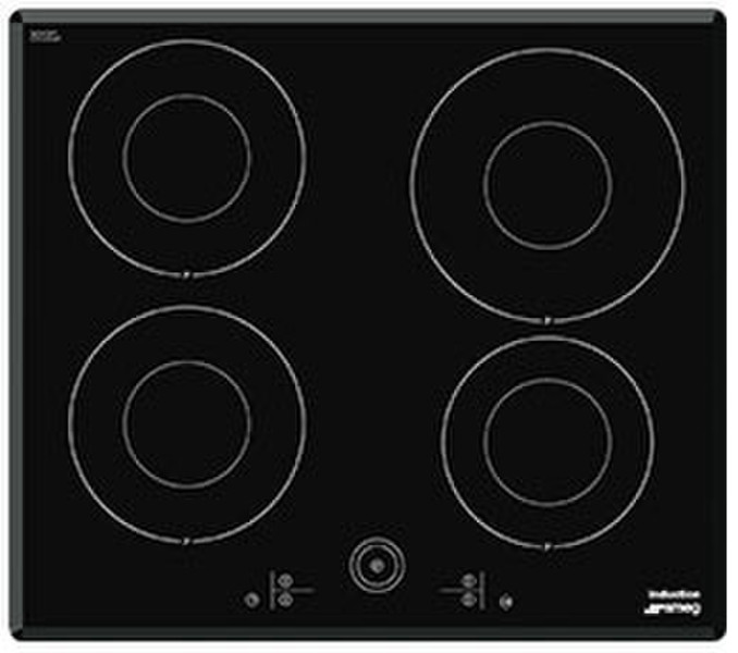 Smeg SI4641CB Встроенный Индукционная Черный плита