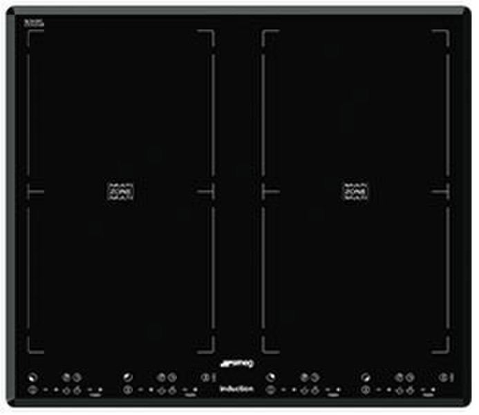 Smeg SIM62B Built-in Electric induction Black hob