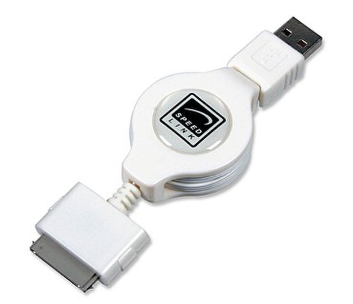 SPEEDLINK USB 2.0/Apple 30-pin, M/M USB A Apple 30-p Белый