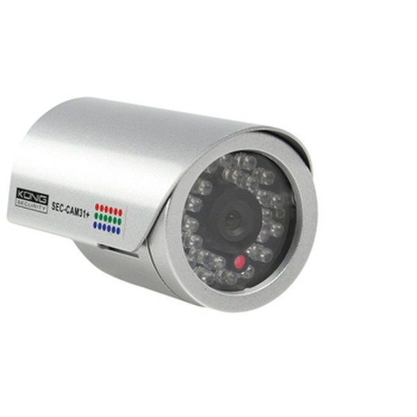 König SEC-CAM31+ Indoor & outdoor Bullet Silver surveillance camera