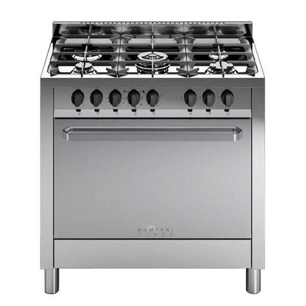 Bompani BC853GB/N Freistehend Gas hob Edelstahl Küchenherd