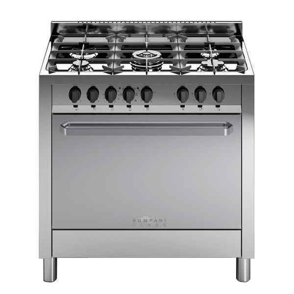 Bompani BC843CA/N Freistehend Gas hob A Edelstahl Küchenherd