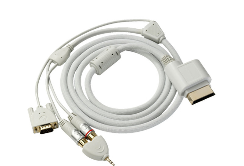 Snakebyte Premium VGA 1.83m VGA (D-Sub) + 3.5mm TOSLINK White video cable adapter