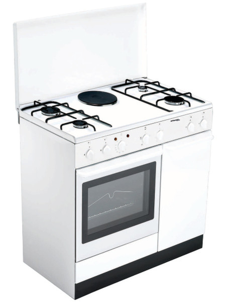 Bompani BI940EA/L Freistehend Combi hob A Weiß Küchenherd