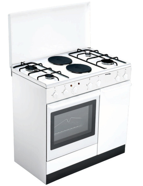 Bompani BI940EB/L Freistehend Combi hob A Weiß Küchenherd