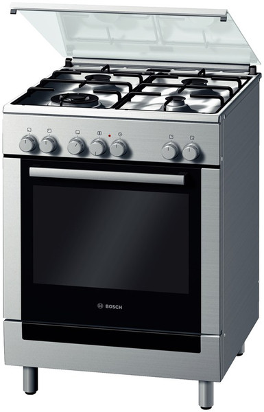 Bosch HGV73W350J Freestanding Gas hob A Stainless steel cooker