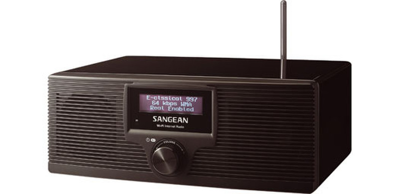 Sangean Wi-Fi Internet Radio & Media Player Портативный Черный радиоприемник