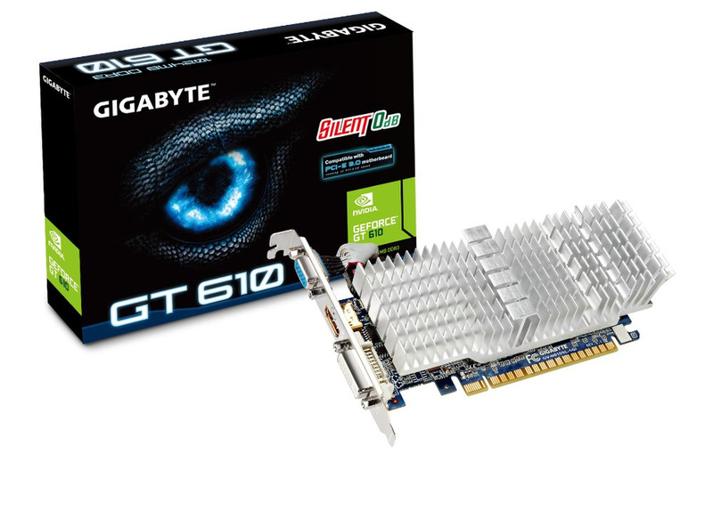 Gigabyte GV-N610SL-1GI GeForce GT 610 1GB GDDR3 graphics card