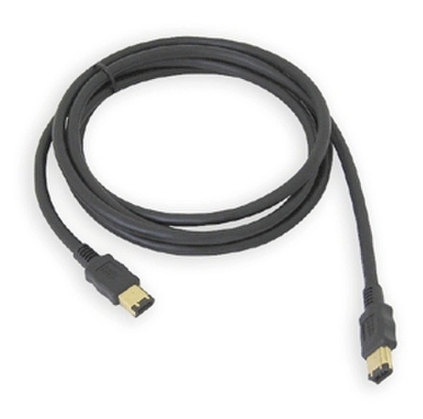 Sigma FireWire 6-pin to 6-pin Cable - 2M 2m Schwarz Firewire-Kabel