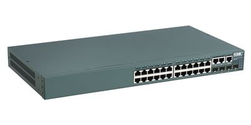 SMC TigerSwitch 26 Port 10/100/1000 gemanaged Energie Über Ethernet (PoE) Unterstützung