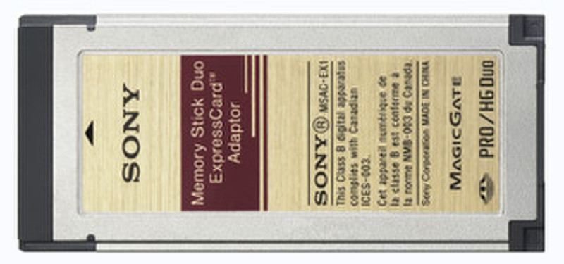Sony Memory Stick Duo ExpressCard Adaptor card reader
