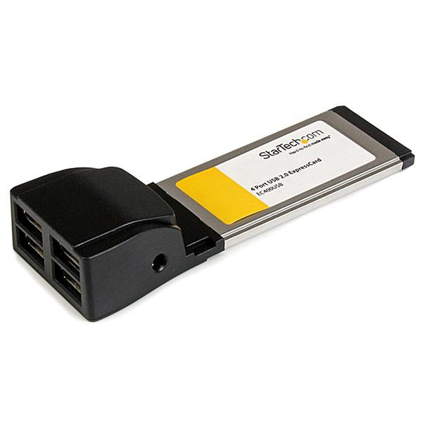 StarTech.com 4 Port ExpressCard USB 2.0 Hub Card Schnittstellenkarte/Adapter