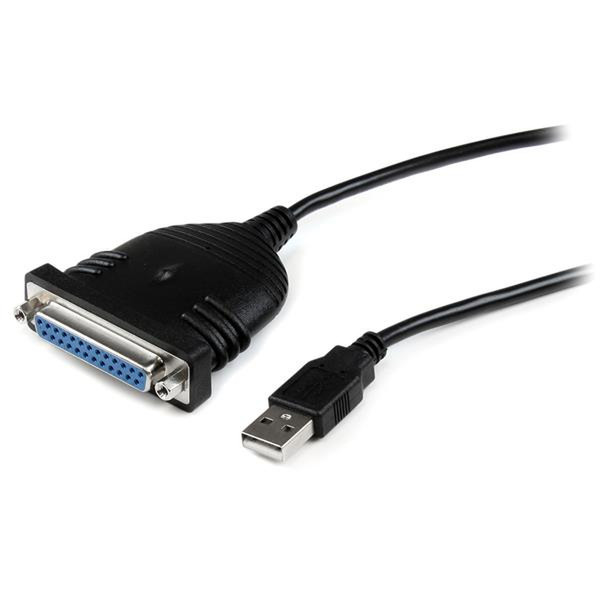 StarTech.com USB auf Parallel Adapter Kabel 1,8m - Centronics DB25 / IEEE1284 Druckerkabel Paralleles Kabel