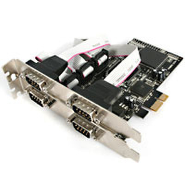 StarTech.com 4 Port PCI Express Serial Card interface cards/adapter