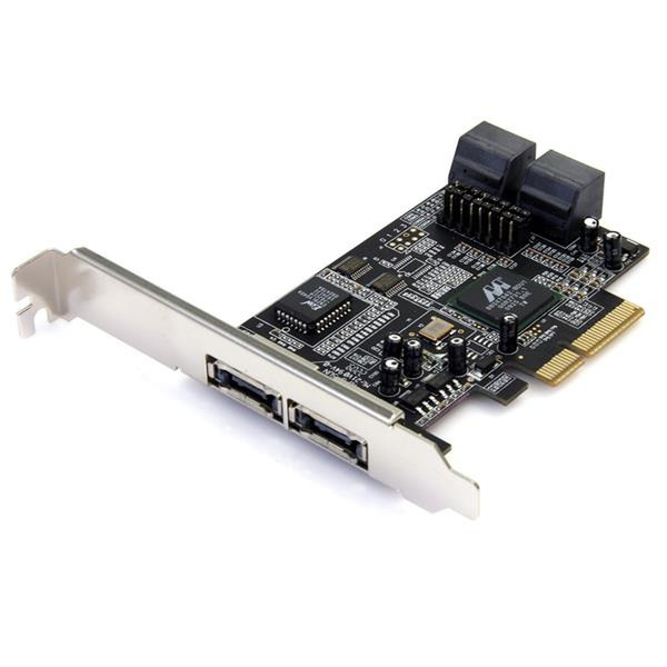 StarTech.com 2 Port eSATA + 4 Port SATA II PCI Express Schnittstellenkarte