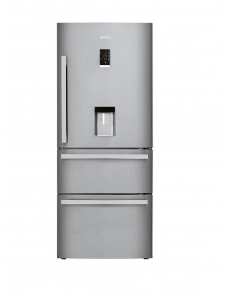 Beko CN 151720 DX freestanding 267L 152L A+ Stainless steel fridge-freezer