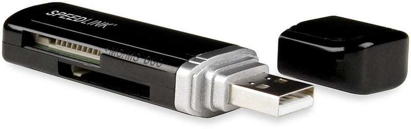 SPEEDLINK SL-7421-BK USB 2.0 Черный устройство для чтения карт флэш-памяти