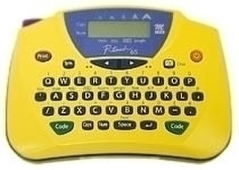 Brother PT-65 Lettering System Yellow label printer