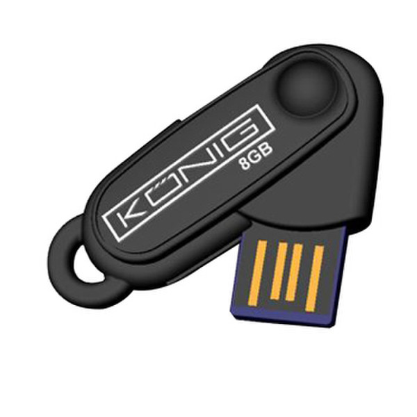 König 8GB 8ГБ USB 2.0 Type-A Черный USB флеш накопитель