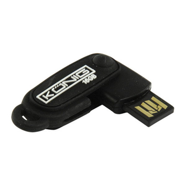 König 16GB 16ГБ USB 2.0 Type-A Черный USB флеш накопитель