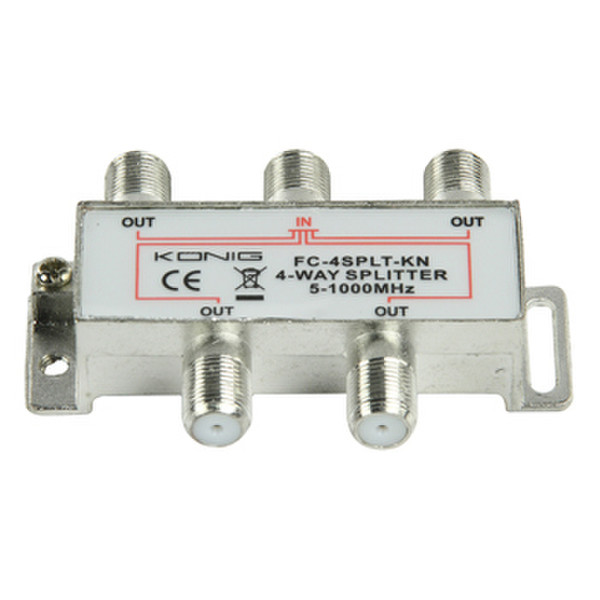 König FC-4SPLT-KN Cable splitter Kabelspalter oder -kombinator