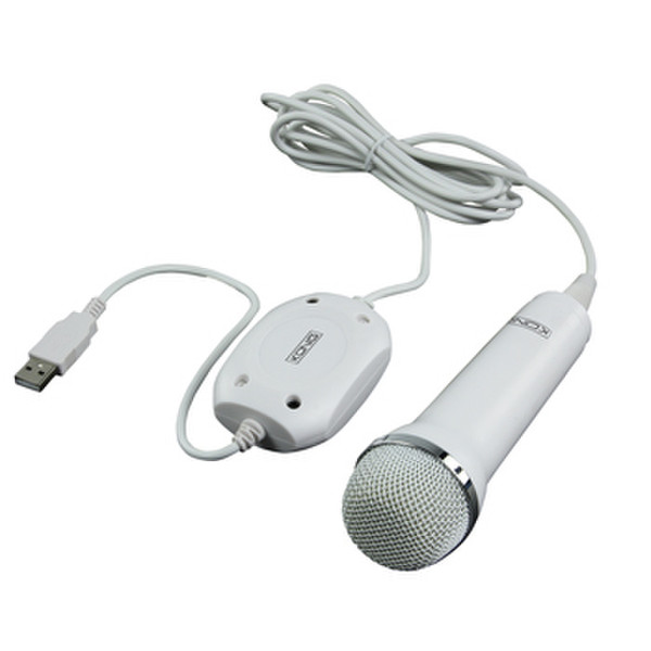 König GAME-MIC10 Game console microphone Проводная Белый микрофон