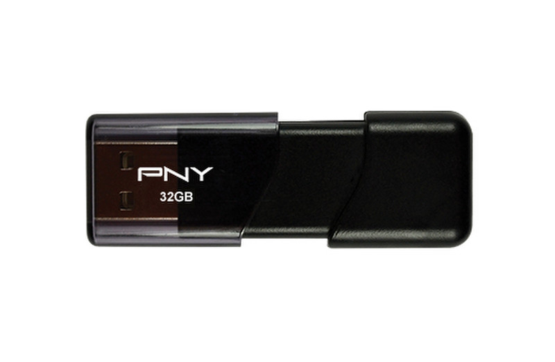 PNY Attaché, 32GB 32GB USB 2.0 Type-A Black USB flash drive