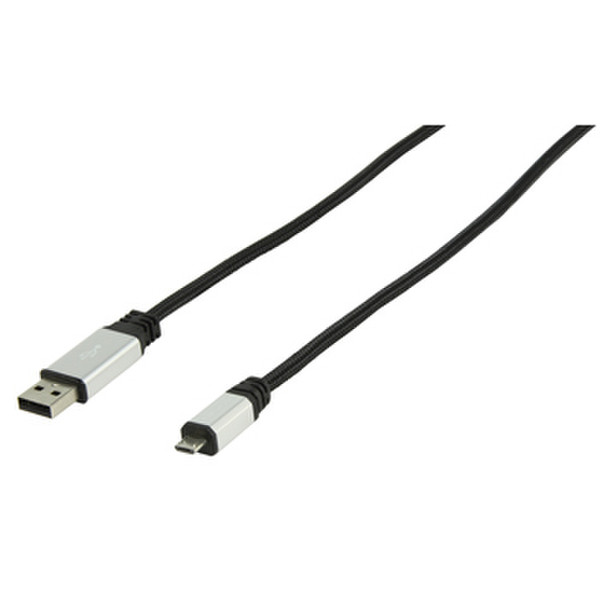 König USB 2.0 1.8м USB A Micro-USB B Черный