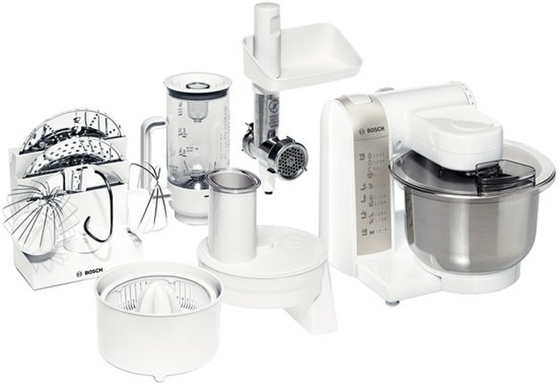 Bosch MUM4856EU 600W Silber, Weiß Küchenmaschine