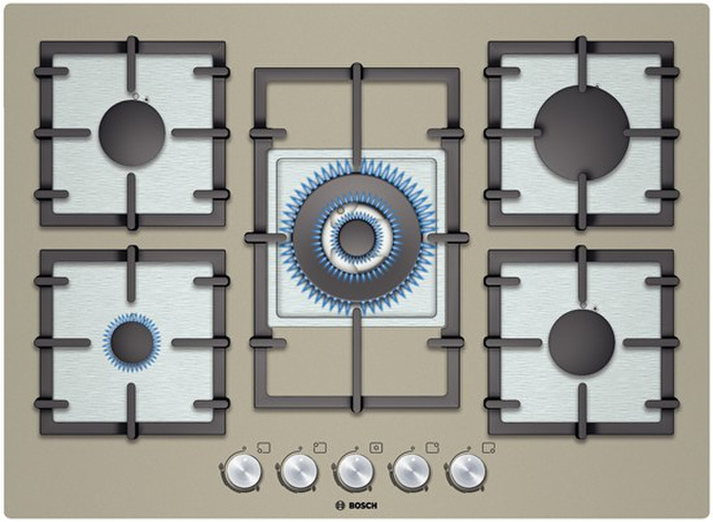 Bosch PPQ718B91E Встроенный Газ Бежевый плита