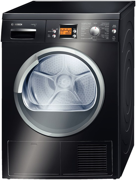 Bosch WTS865B2IT Отдельностоящий Фронтальная загрузка 8кг B Черный сушилка для белья